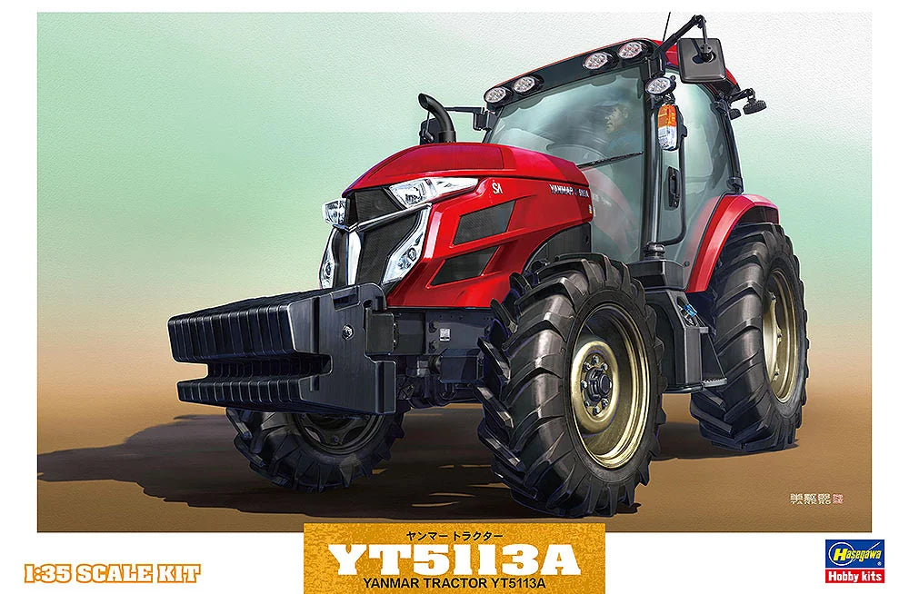 Hasegawa 1:35 Yanmar YT5113A Tractor Model Kit