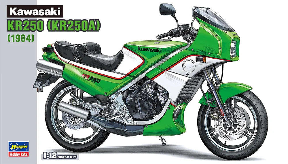 Hasegawa 1:12 Kawasaki KR250 (KR250A) Motorcycle Model Kit