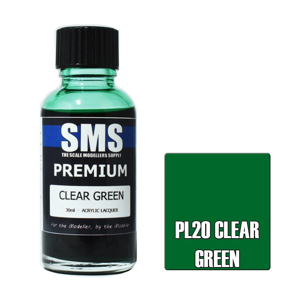 Premium CLEAR GREEN 30ml (Box of 6)