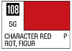 Mr. Color 108 - Character Red (Semi-Gloss/Primary) (Box of 6)