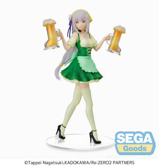 SEGA Prize Figure Re:ZERO Emilia Oktoberfest Ver. Scale Figure