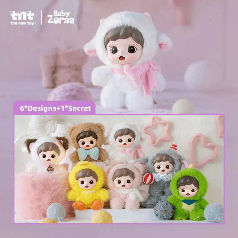 TNT Space Zoraa Fluffy Cabin Blind Box Vinyl Plush Figures