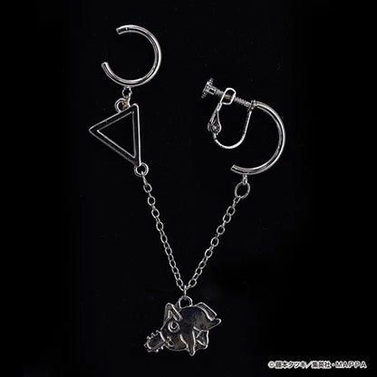 Chainsaw Man Pochita Swaying Clip-On Earrings