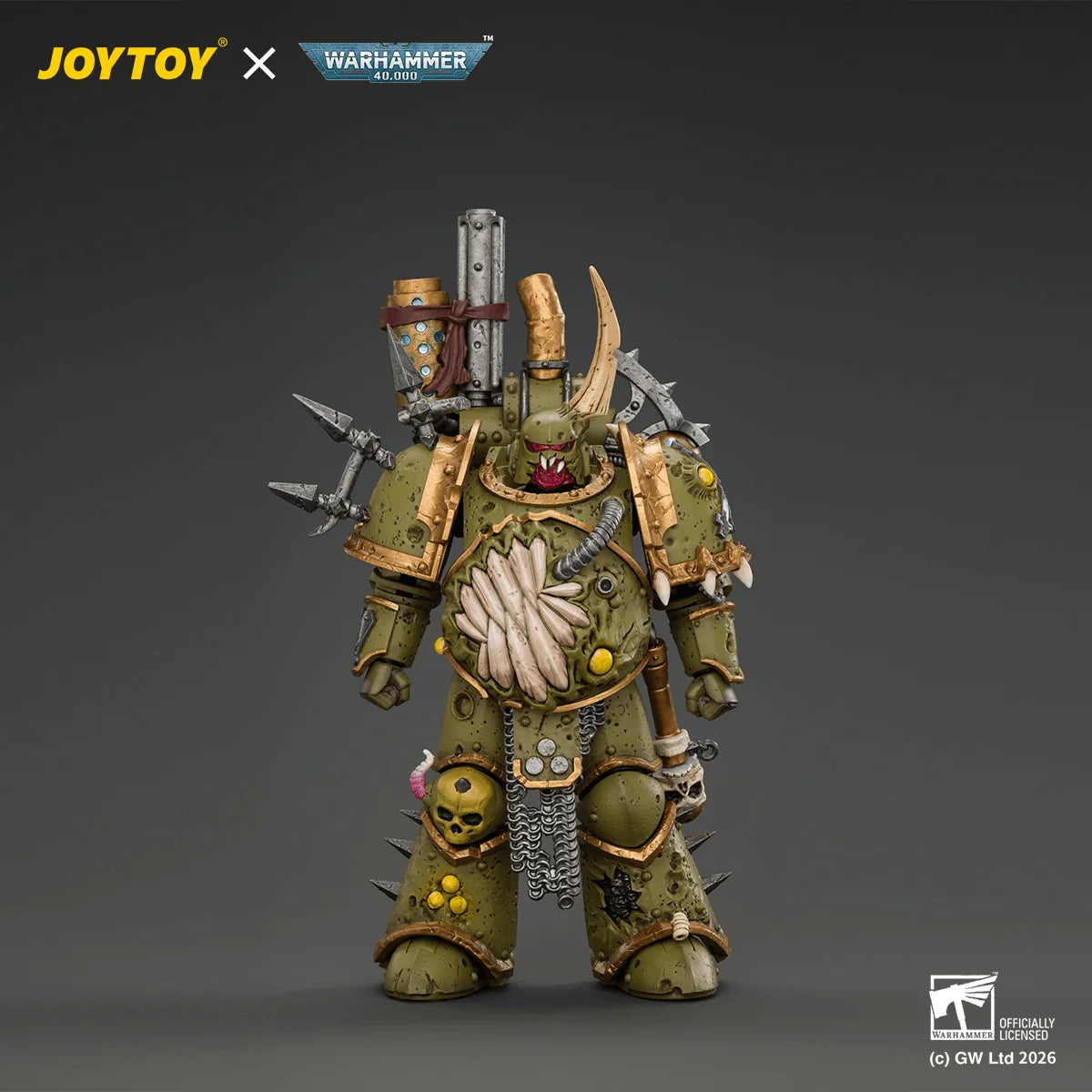 Death Guard Plague Marine 1 with Boltgun and Icon of Despair