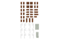 Semi-cross seat interior set A (brown)
