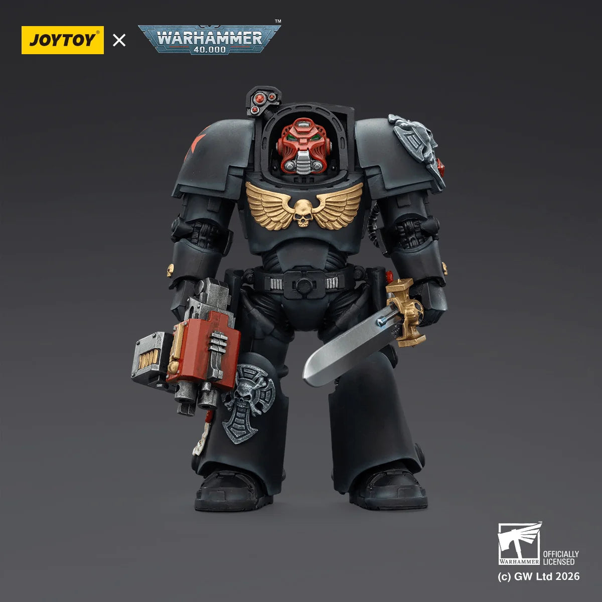 Black Templars Terminator 1 with Power Sword and Storm Bolter