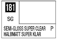Mr. Color 181 - Semi-Gloss Super Clear (Semi-Gloss/Primary) (Box of 6)