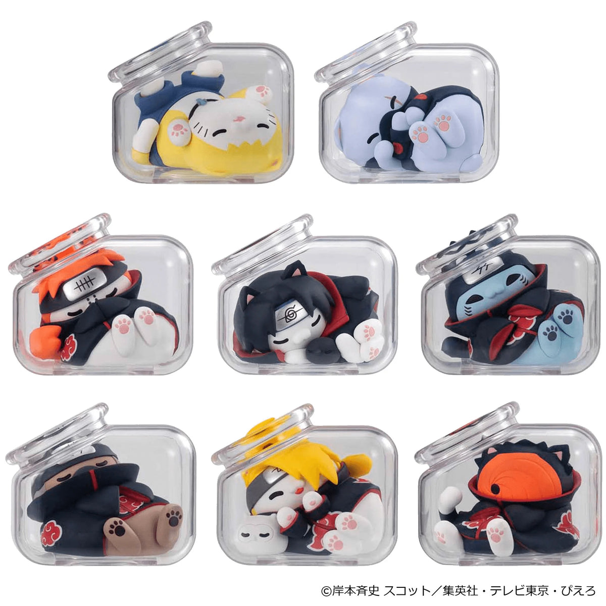 MEGA CAT PROJECT NARUTO ShippudenGood Night Nyaruto! Gathering Akatsuki Edition Vol.2 (Box of 8)