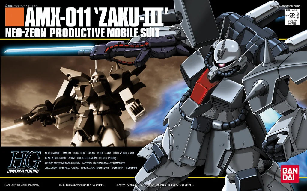 HGUC 1/144 Zaku III Model Kit