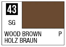 Mr. Color 43 - Wood Brown (Semi-Gloss/Primary) (Box of 6)