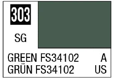 Mr. Color 303 - Green FS34102 (Semi-Gloss/Aircraft) (Box of 6)