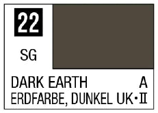 Mr. Color 22 - Dark Earth (Semi-Gloss/Aircraft) (Box of 6)