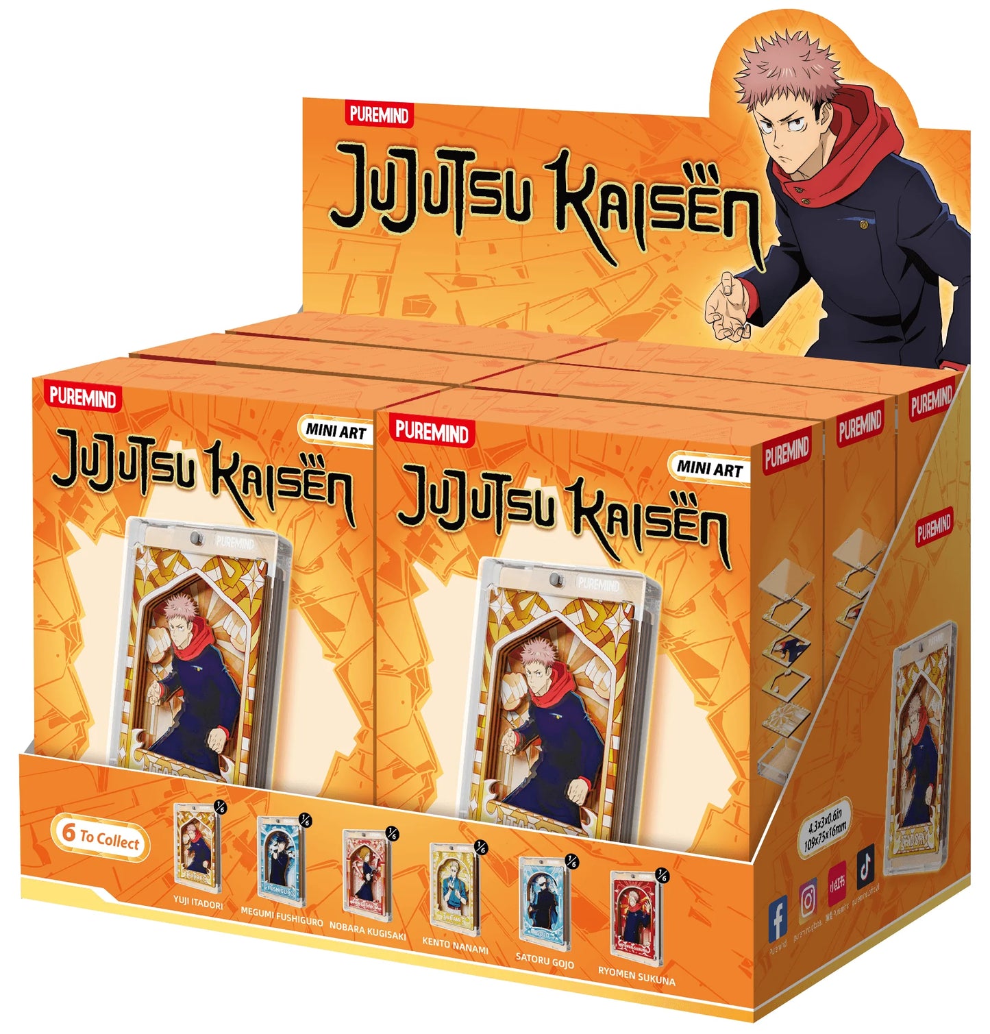 Jujutsu Kaisen S2 - Sorcery Prism Pane Mini Art (6 units/set) (Box of 6)