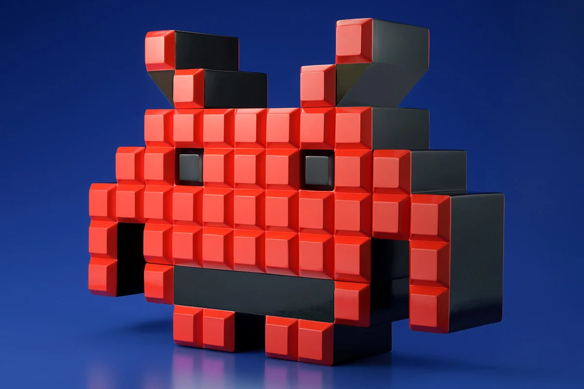 BellFine SoftB Space Invaders Crab Soft Vinyl Figure