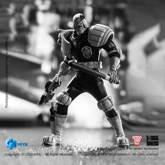 1/12 Scale 6 Inch JUDGE DREDD Judge Dredd Black&White Ver. Action Figure