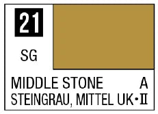 Mr. Color 21 - Middle Stone (Semi-Gloss/Aircraft) (Box of 6)