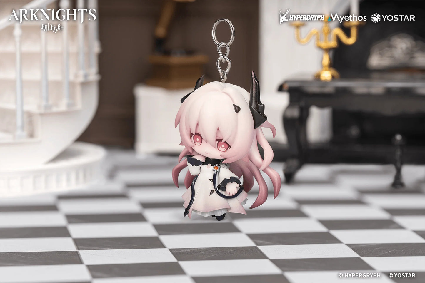 Myethos Arknights Civilight Eterna Chibi Figure Hanging Keychain
