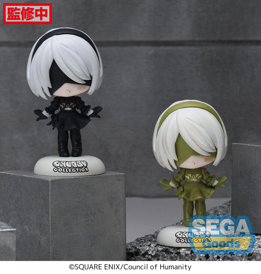 CHUBBY COLLECTION TV Anime "NieR:Automata Ver1.1a" Petit Figure "2B" (EX) [Pack of 1 Normal, 1 Sephia]