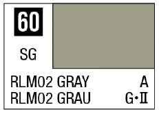 Mr. Color 60 - RLM02 Gray (Semi-Gloss/Aircraft) (Box of 6)