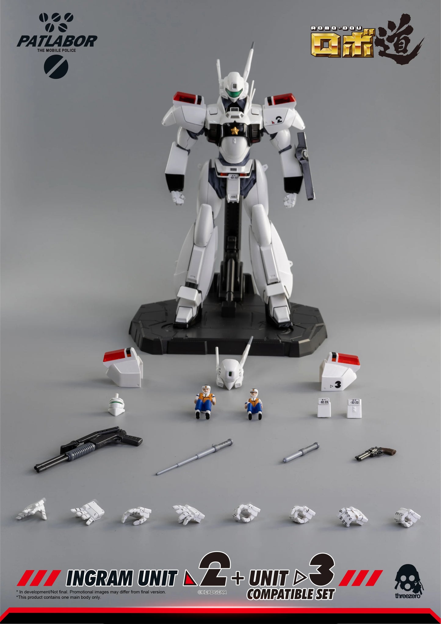 threezero ROBO-DOU Ingram Unit 2 + Unit 3 Compatible Articulated Figure