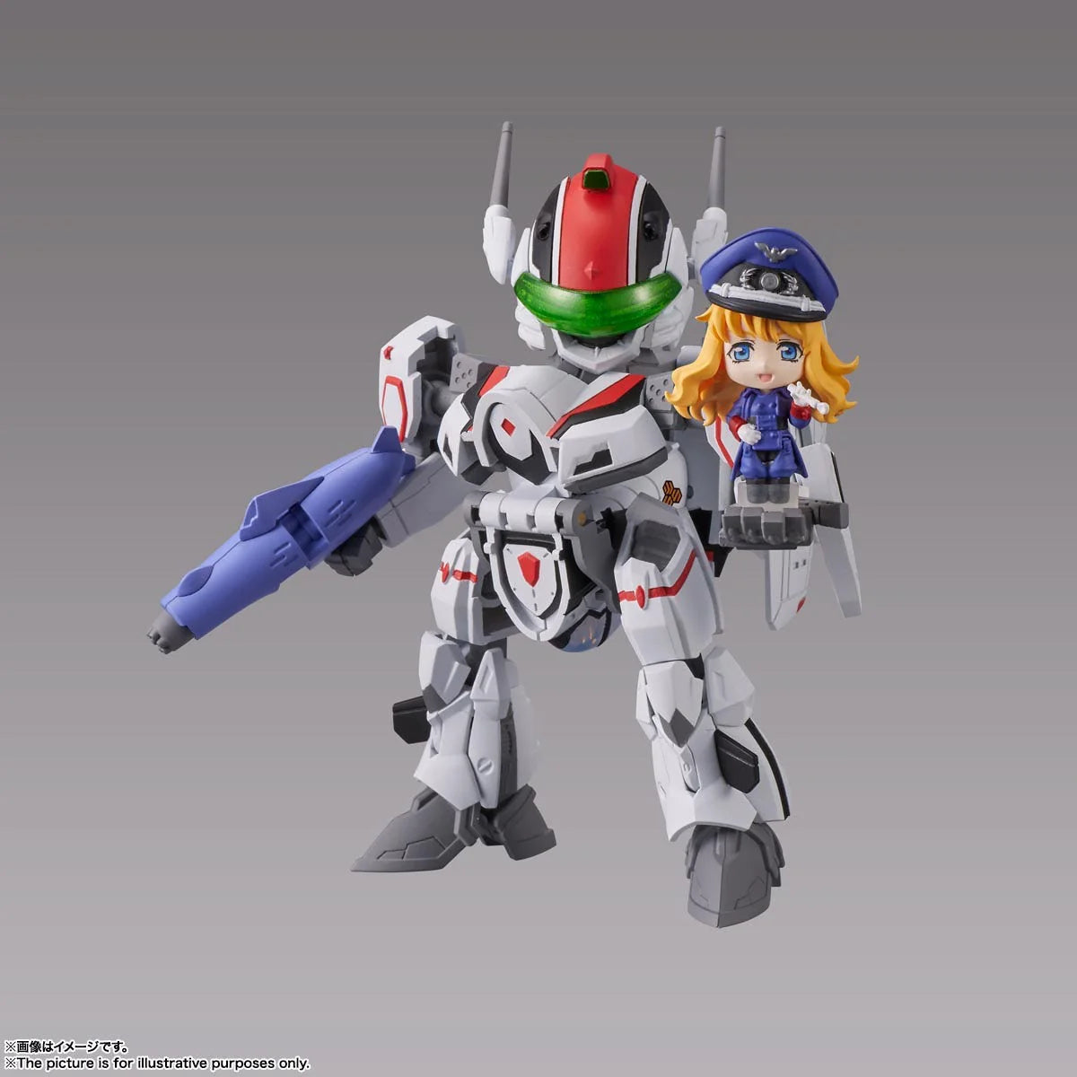 Bandai Spirits Tiny Session VF-25F Messiah Valkyrie Alto Macross Frontier Collectible Figure