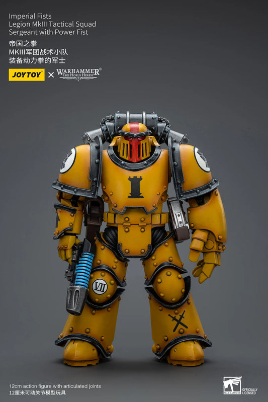 JOYTOY Warhammer 40K Imperial Fists Legion MkIII Tactical Squad Sergeant Action Figure