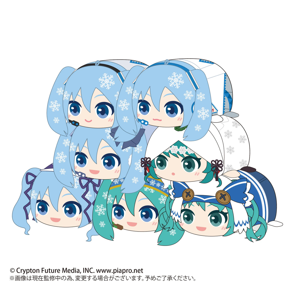 YUKI MIKU POTE KORO MASCOT