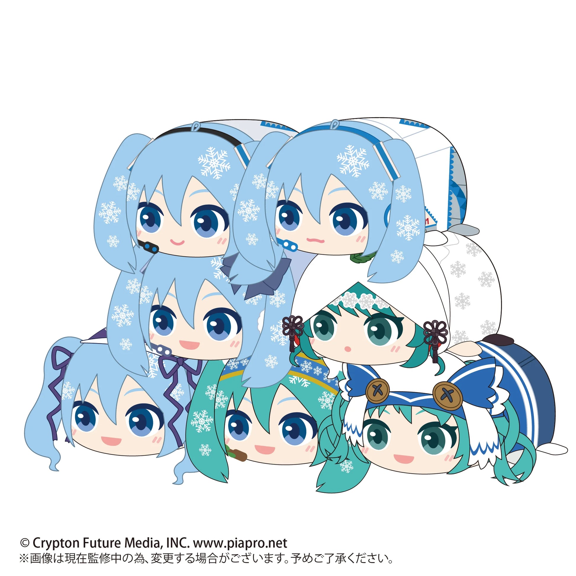 YUKI MIKU POTE KORO MASCOT
