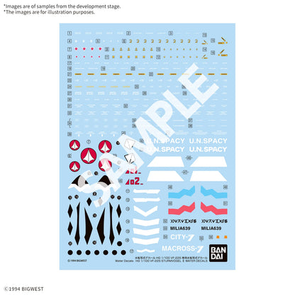 HG 1/100 VF-22S STURMVOGEL Ⅱ WATER DECALS