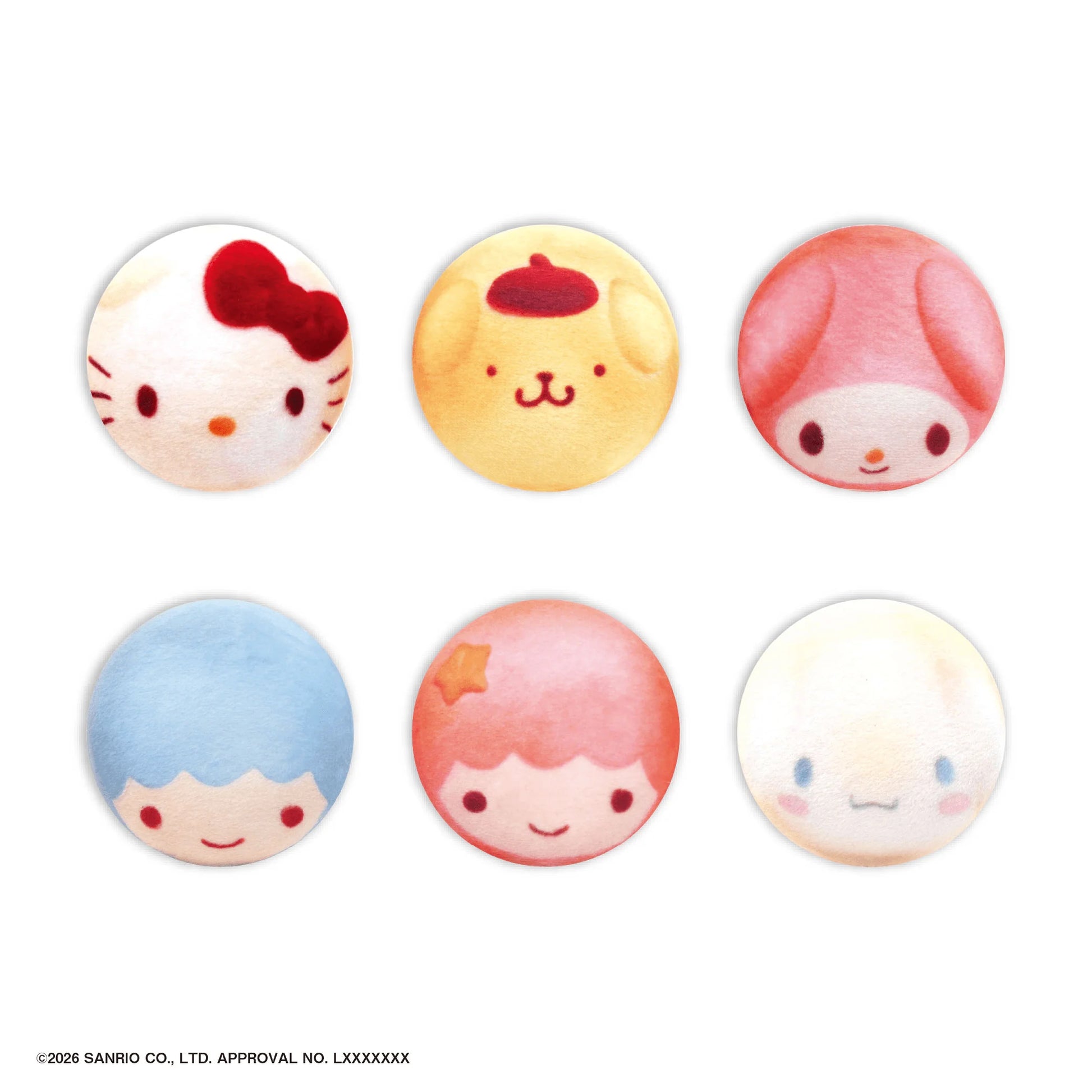 SANRIO CHARACTERS PIN-BACK BUTTON