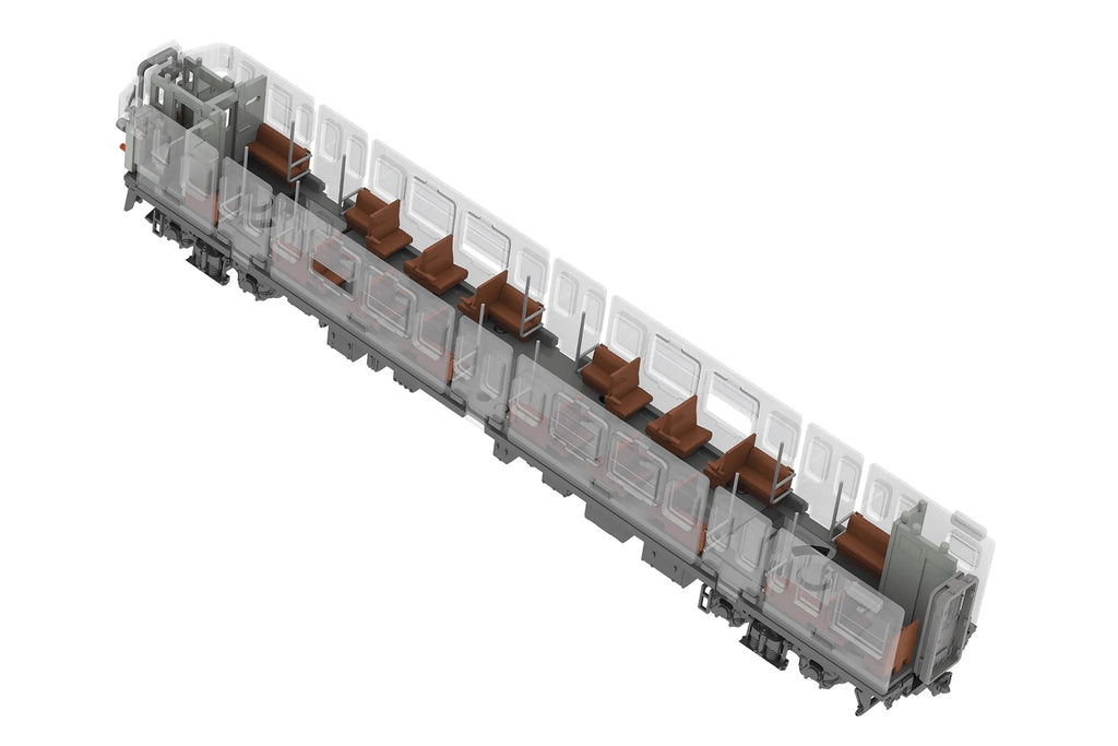 Semi-cross seat interior set A (brown)