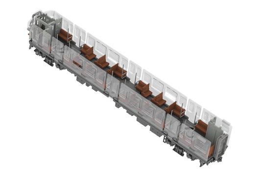 Semi-cross seat interior set A (brown)