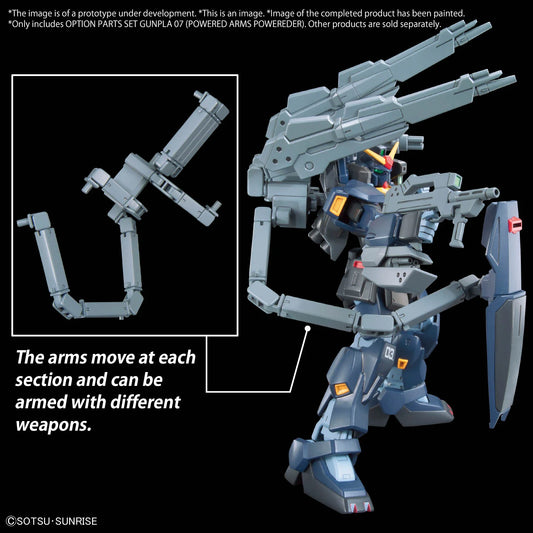 Gundam Build Fighters Try Option Parts Set 07 Powered Arms