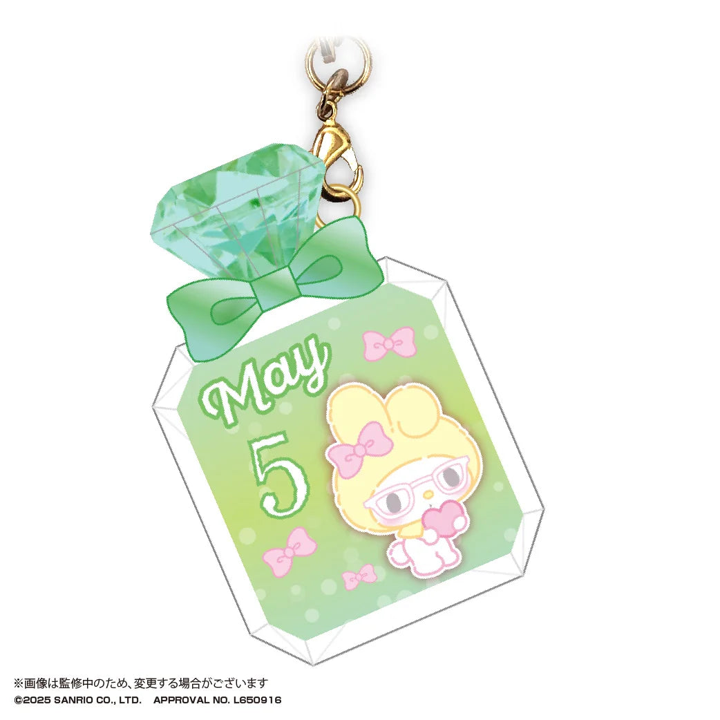 My melody Bithday PUKKURI Clear key holder