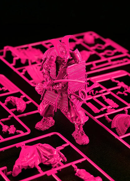 Good Smile Company PLAMAX 1/12 Kamakura Period Armored Warrior Pink Model Kit