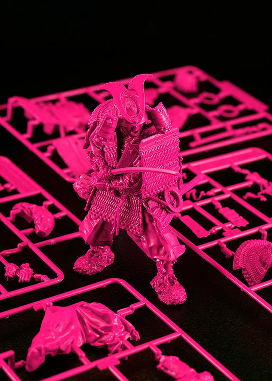 Good Smile Company PLAMAX 1/12 Kamakura Period Armored Warrior Pink Model Kit