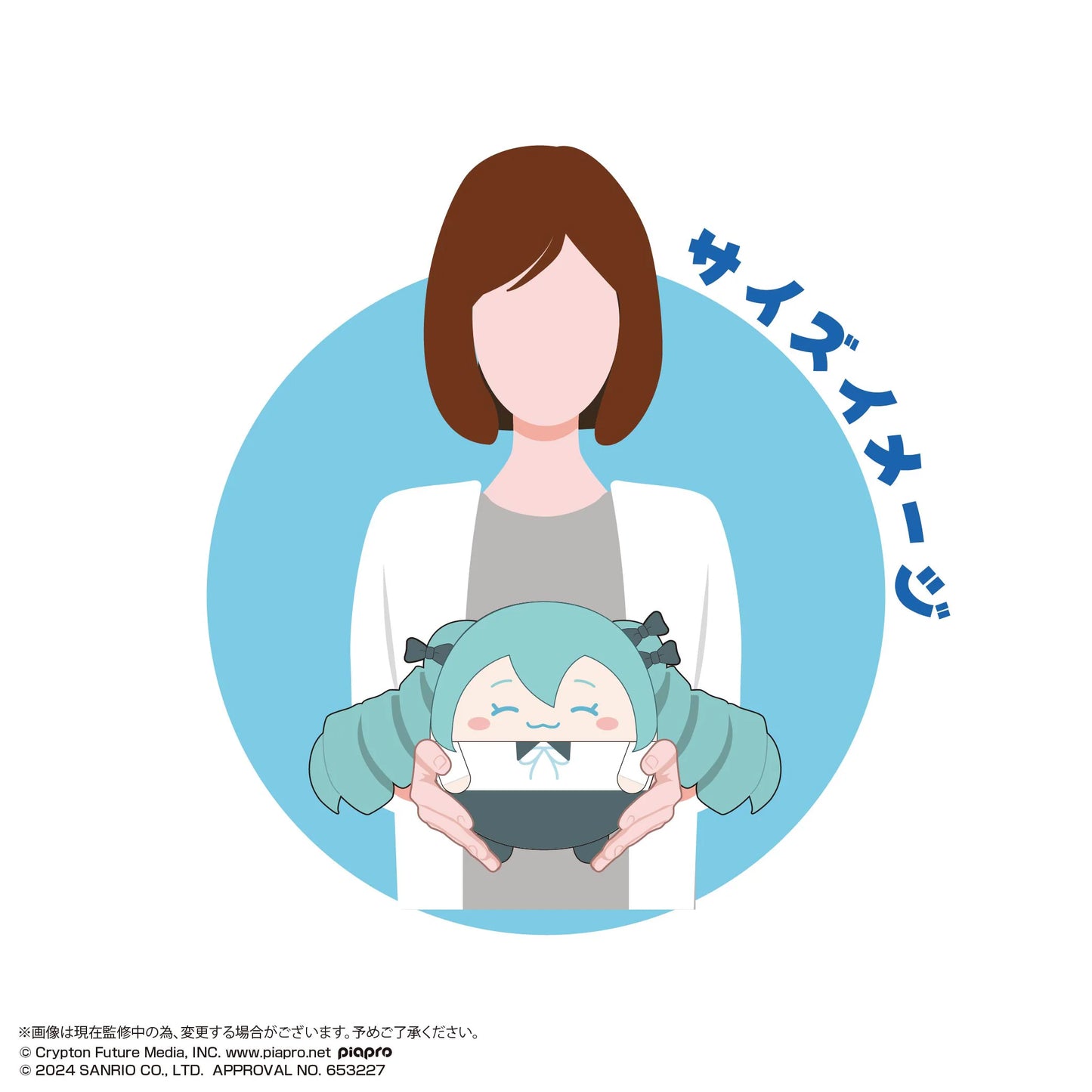 Hatsune miku×Cinnamoroll FUWA KORORIN Msize 2 (ITEM B)