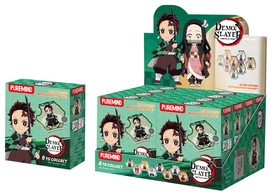 Demon Slayer - Retro Poster Refrigerator Magnet (Box of 8)