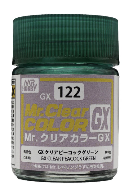 Mr Color GX 122 - Clear Peacock Green (Box of 6)
