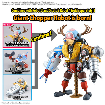 One Piece Chopper Robo 1 & 2 Tank and Wing Model Kit