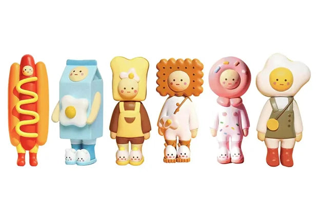 PLUM UOVO Friend Food Series PVC Figure Set (6-Pack)