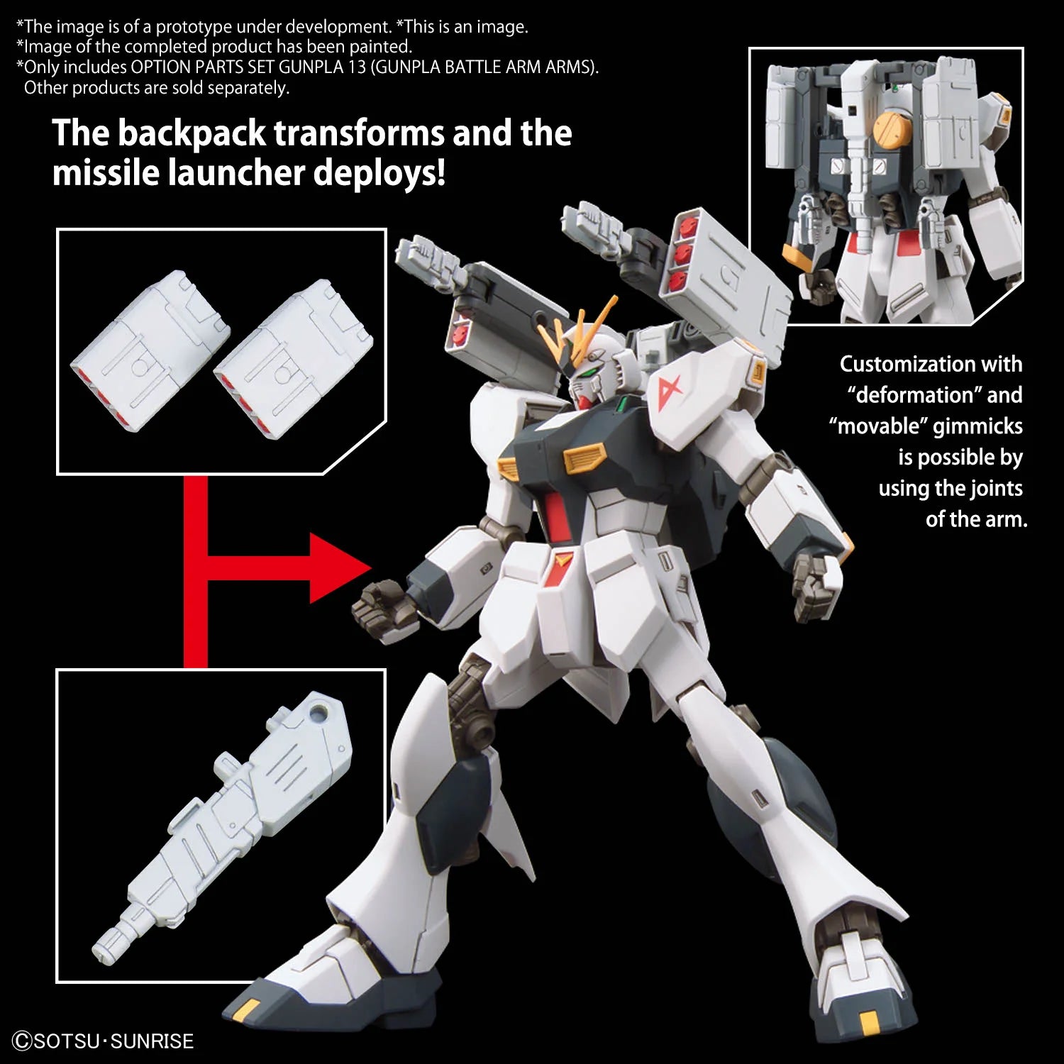 Gunpla Battle Arm Arms Option Parts Set 13