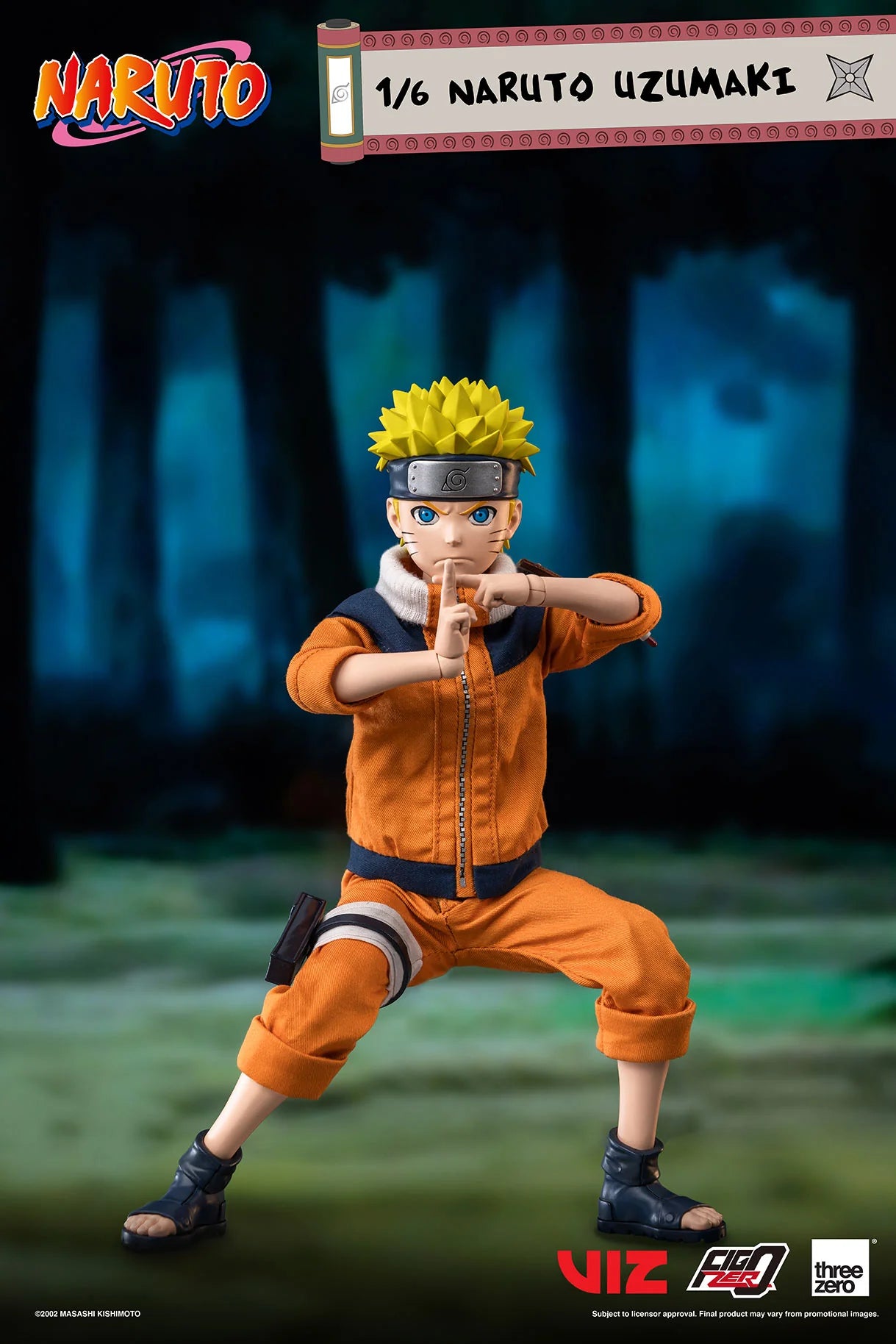 threezero Figzero 1/6 Naruto Uzumaki Action Figure