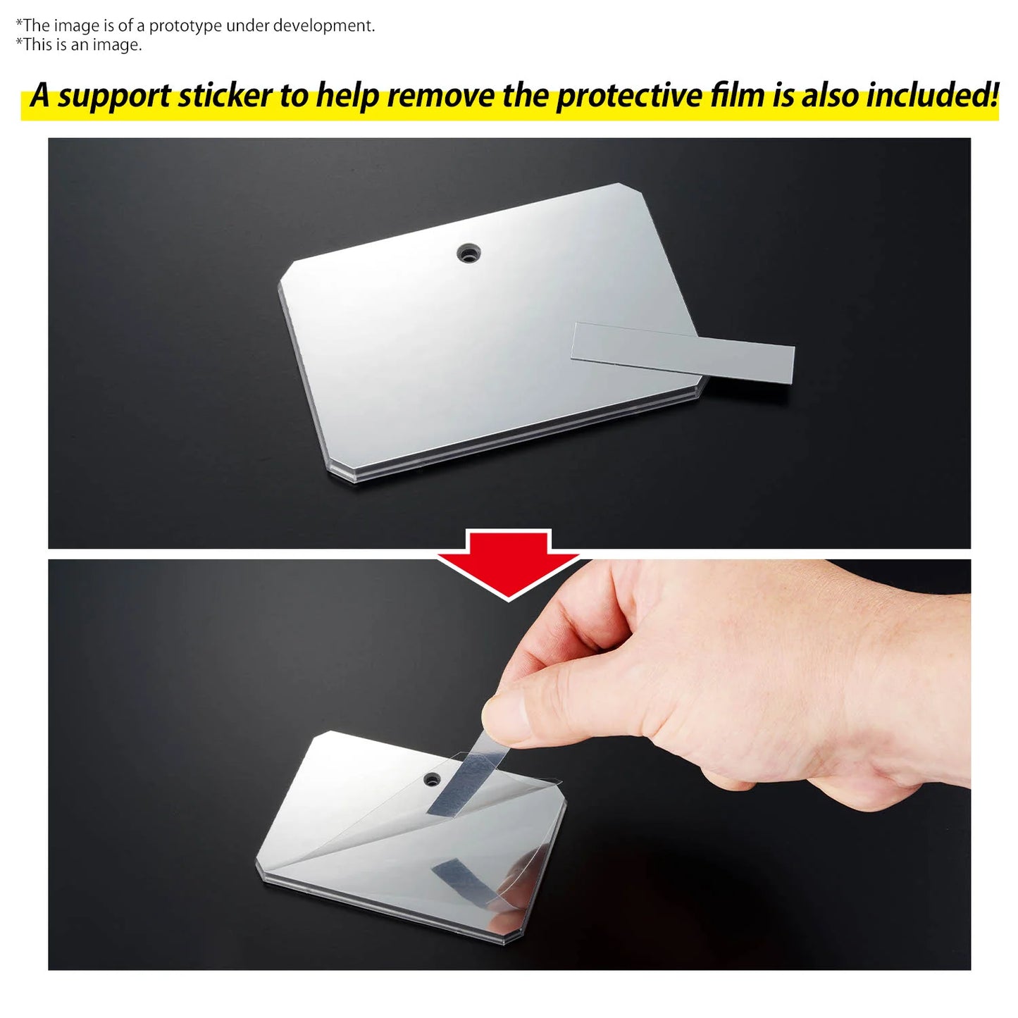 Action Base 6 (Clear Color) Mirror Stickers Set