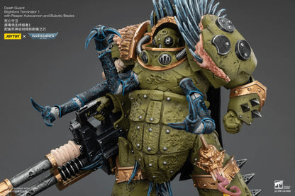 Death Guard Blightlord Terminator 1 with Reaper Autocannon and Bubotic Blades