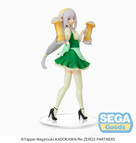 SEGA Prize Figure Re:ZERO Emilia Oktoberfest Ver. Scale Figure