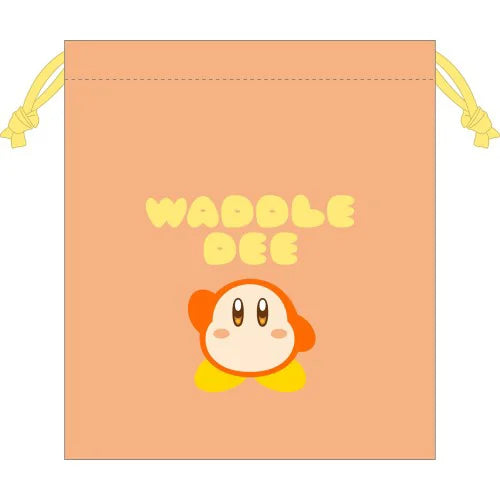 KIRBY Pupupu face drawstring bag /(2) Waddle Dee