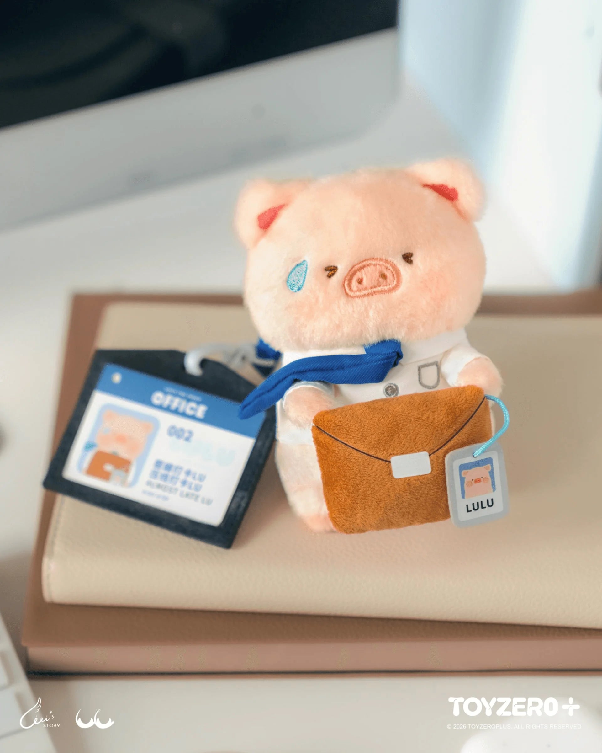 TOYZEROPLUS LuLu the Piggy Office Series Plush Keychain Blind Box