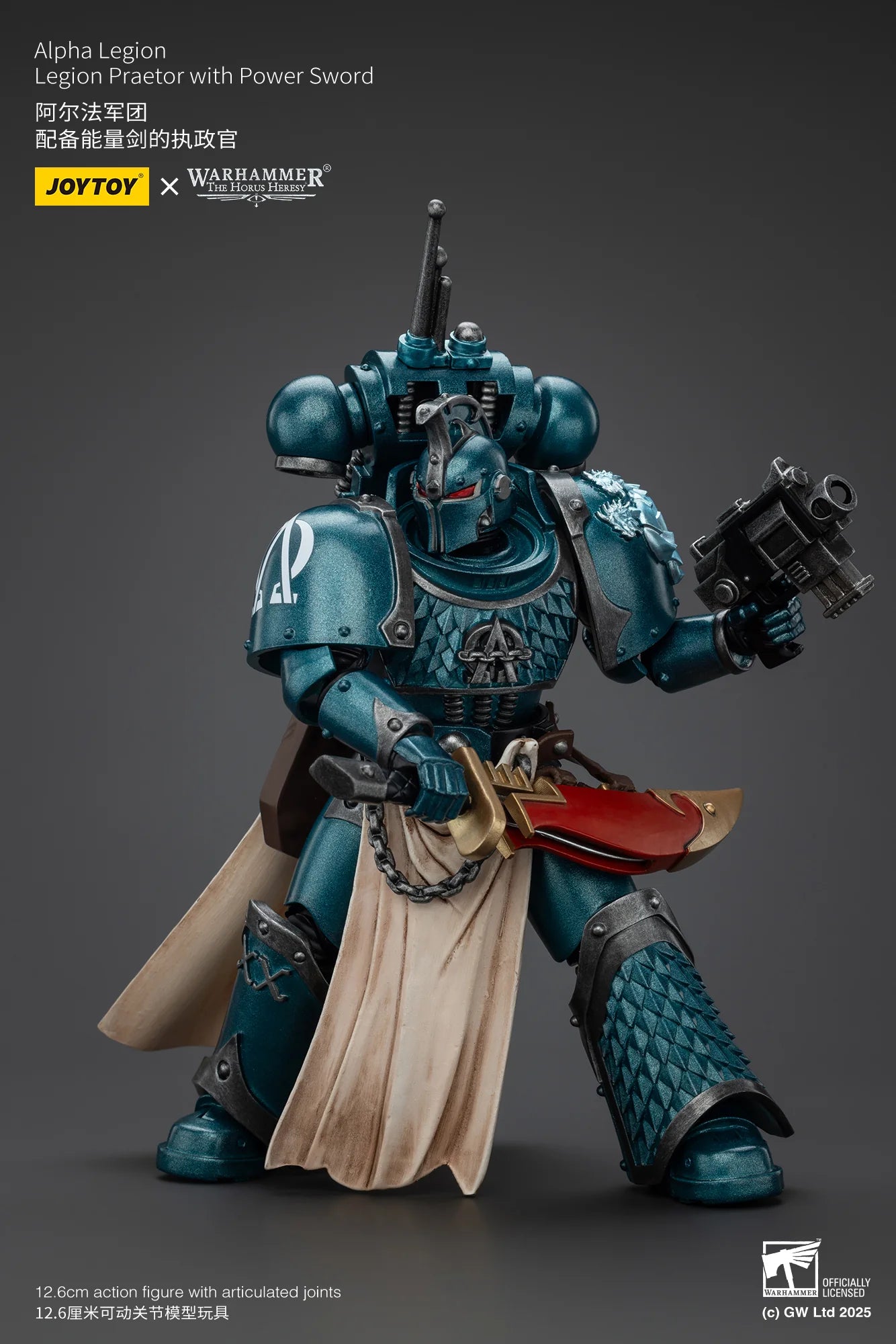 Alpha Legion Legion Praetor with Power Sword
