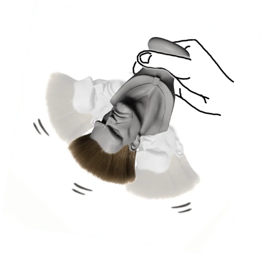 STREET FIGHTER 6 GUILE Soft Dusting Brush）